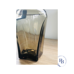 carafe - verre - fumé - gin - vodka - whisky - vintage - art - de - la - table - pamela - riconti - puces - saint - ouen - marché - vernaison