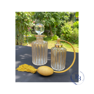 baccarat, saint louis, cannelures, flacons, flacons de toilette, flacons baccarat, cristal ancien, cristal, bain, toilette, cannelures dorées, ancien, cristal ancien, puces, SAINT OUEN, pamauxpucesdeparis, Pamela Riconti , Bernard Riconti