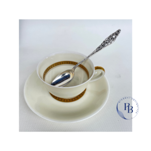 Coffret De 12 Cuillères à Moka En Métal Argenté hollande café thé ancien vintage puces de saint ouen paris Pamela Riconti