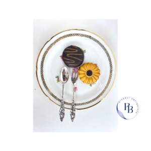 fourchettes à gâteau dessert en metal argenté hollande hollandais moka thé café Pamela Riconti