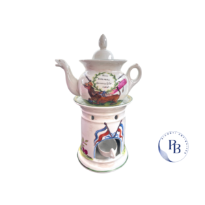 tisanière, France, porcelaine de paris, révolution, révolutionnaire, décor, peint à la main, XXème siècle, chocolatière, veilleuse, Pamela Riconti