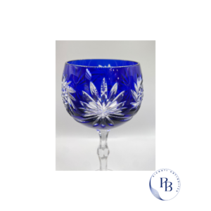 verre de couleur en cristal taillé, verre ancien de couleur, verre à vin ou a eau, art de la table, une belle table, pam aux puces de paris, cristal de l'est de la France