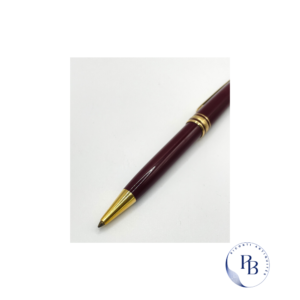 stylo à bille montblanc, montblanc, stylo plume, stylo élégant, recharge, stylo de collection, bordeaux, bille, roller, rollerball, riconti, vintage, stylo vintage, métal doré, or, antiquité, écriture, écrire