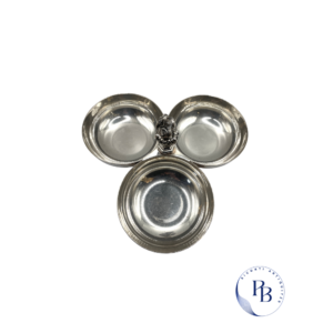 Christofle, serviteur 3 coupelles en métal argenté, argent massif, gallia, maison France , art de la table de grande qualité, puces de Saint Ouen, Marche Vernaison, riconti bernard et Pamela