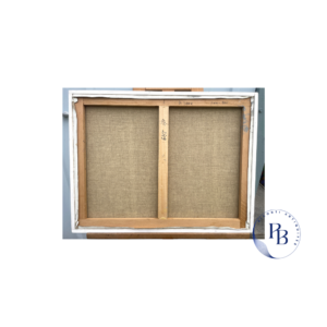 tableau alain davy, sous bois, en france, vue d'une foret, huile sur toile, peinture ancienne, matière épaisse, couteau, puces, nature et arbres